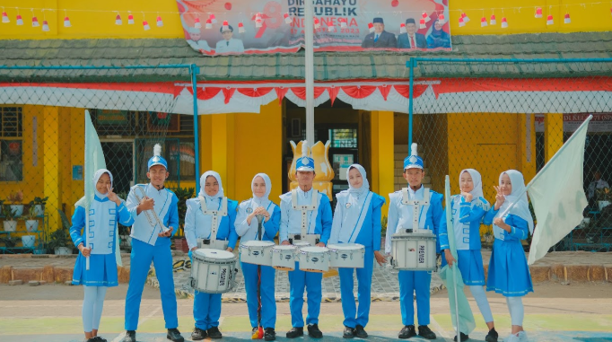 Surfing waves and palm trees, Siargao Island, Philippines