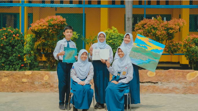 Night view of Chocolate Hills with starry sky, Bohol, Philippines